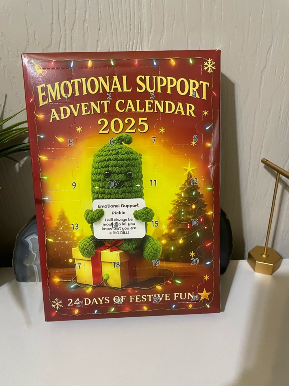 Emotional Support Advent Calendar 2025 - Green